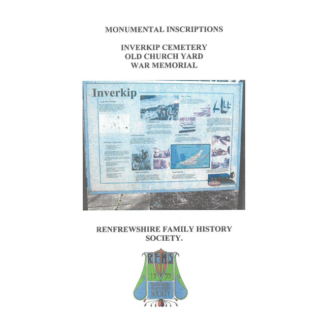 Inverkip Cemetery Old Churchyard War Memorial, Renfrewshire