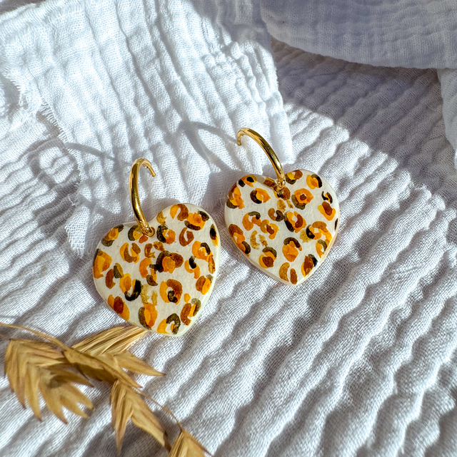 Boucles d&#039;oreilles &quot;Cœur&quot;.