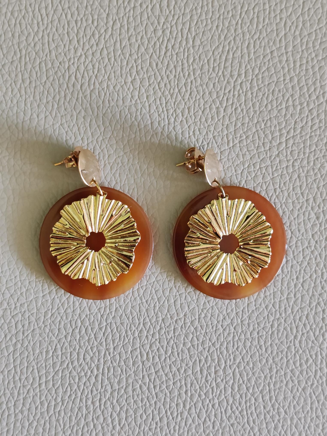 Joha - Boucles d'oreilles Terracotta