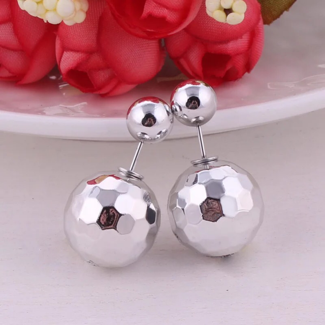Mirrorball Studs - Silver