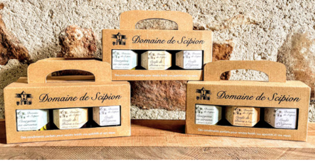 Coffret de 3 condiments Domaine de Scipion