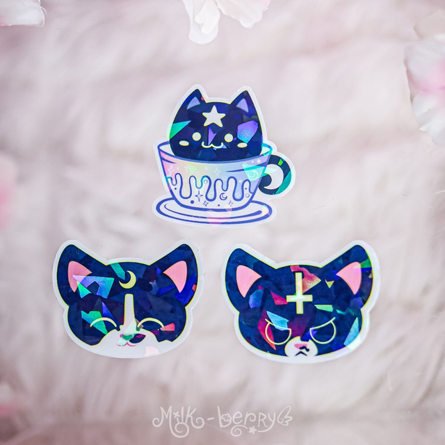 Autocollants Kawaii | Chat