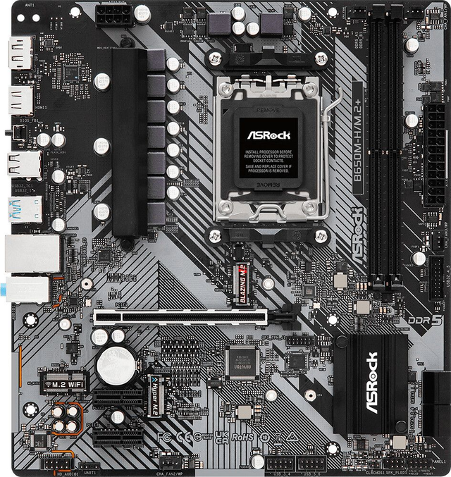 02.2.0044 – Scheda Madre ASRock B650M-H/M.2+ AM5 – Micro‑ATX business per Ryzen 7000