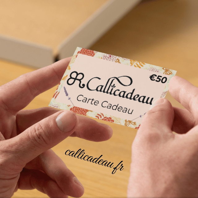 Carte Cadeau Callicadeau 50€ | Carte virtuelle ou imprimée