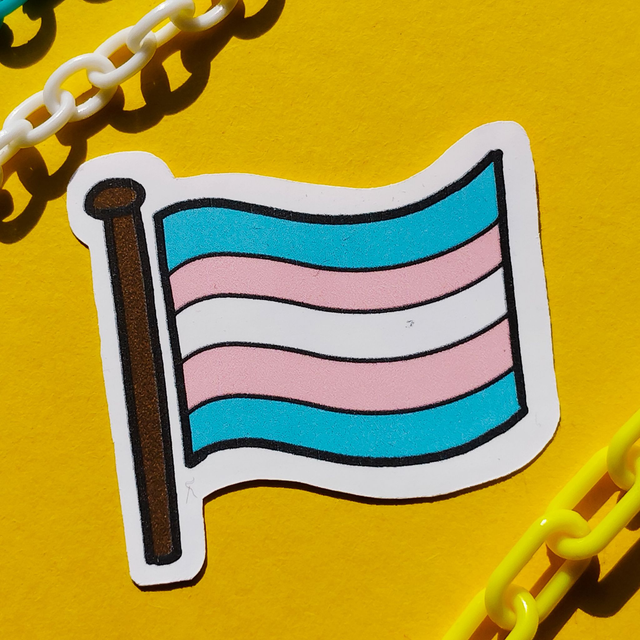Trans - Flag - Sticker - [SKR-TN-F]