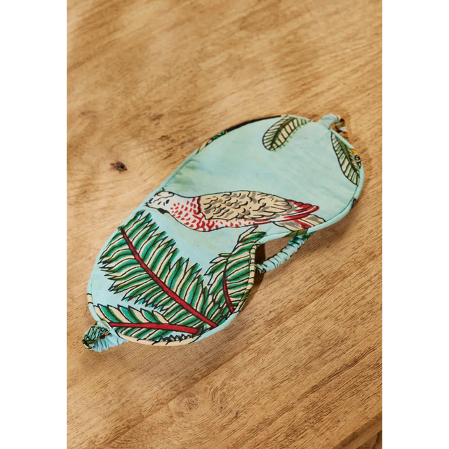 Jungle Print Eye Mask (Blue)