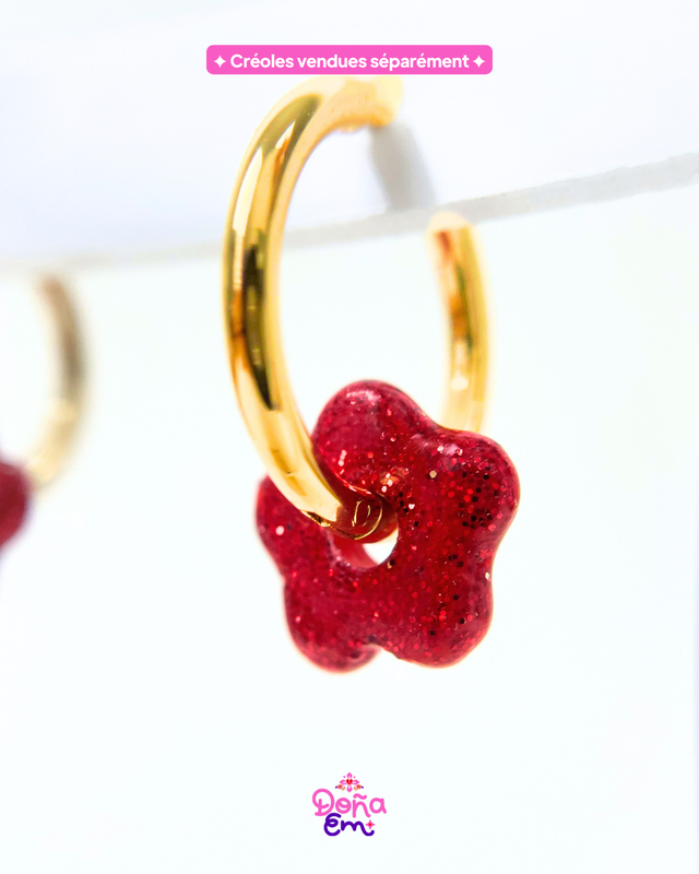 Pampilles &quot;Mini Flor&quot; - Rouge carmin