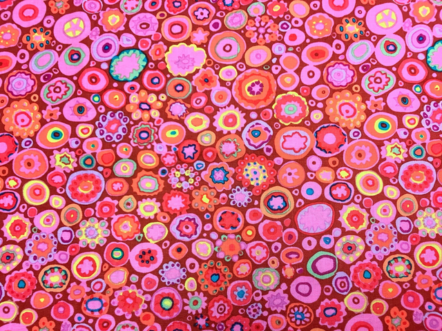 Patchworkstoff "Kaffee Fassett-pink“