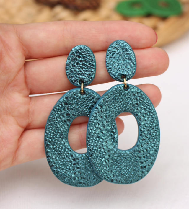 Iris • bleu pétrole métallisé 