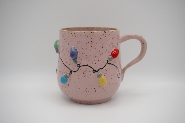 Lyskæde kop - Lyserød