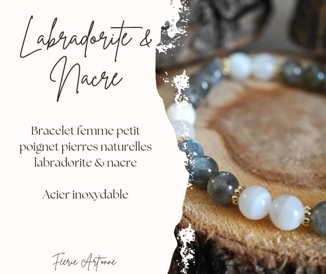 Labradorite &amp; Nacre (AAA) 