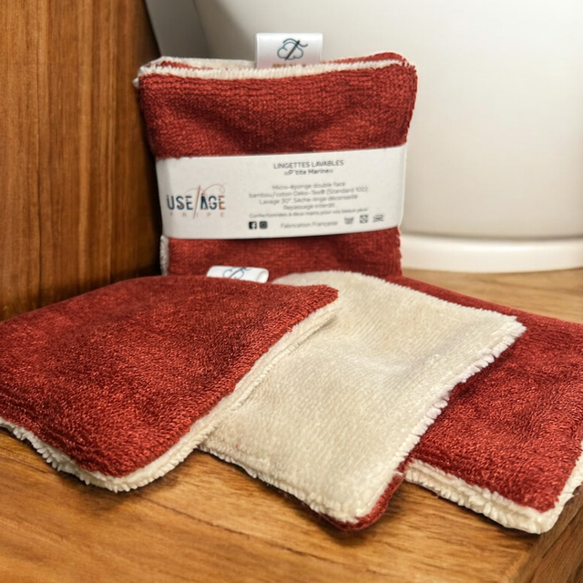 Lingettes lavables double face x3 zéro déchet ! 🌿