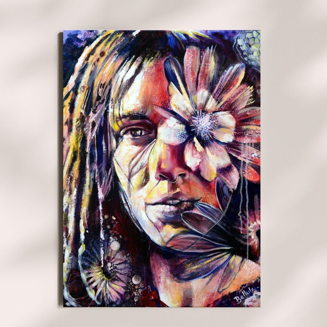 Reproduction d’art A3 sur papier photo – « Origine » – Bellule Art