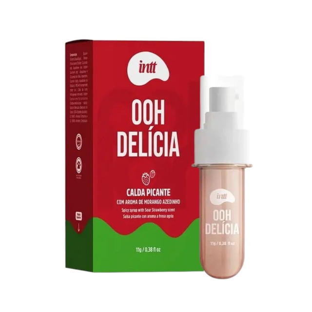 Gel para Sexo Oral Ooh Delicia Frutilla Ácida 11g Intt