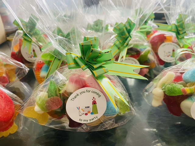 Party favours Sweet bags crazy golf 
