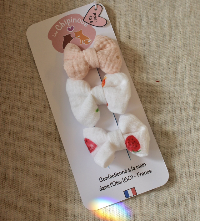 Lot de 3 barrettes / Chipinous