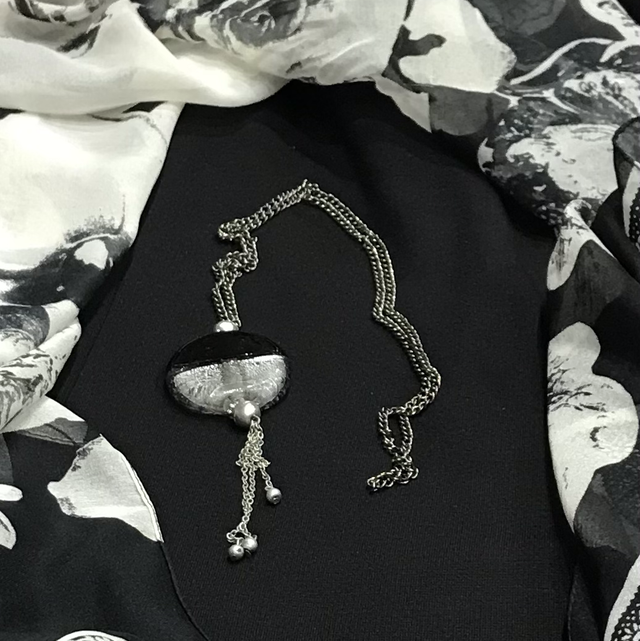 Silver Coloured Necklace- NEC38