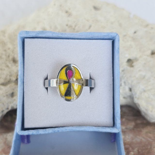 Bague croix égyptienne 