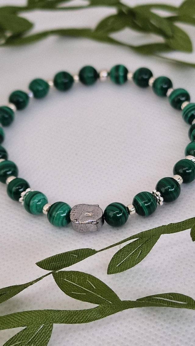 Bracelet Malachite en 0,6 cm