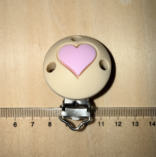 Clip 3,5 cm coeur