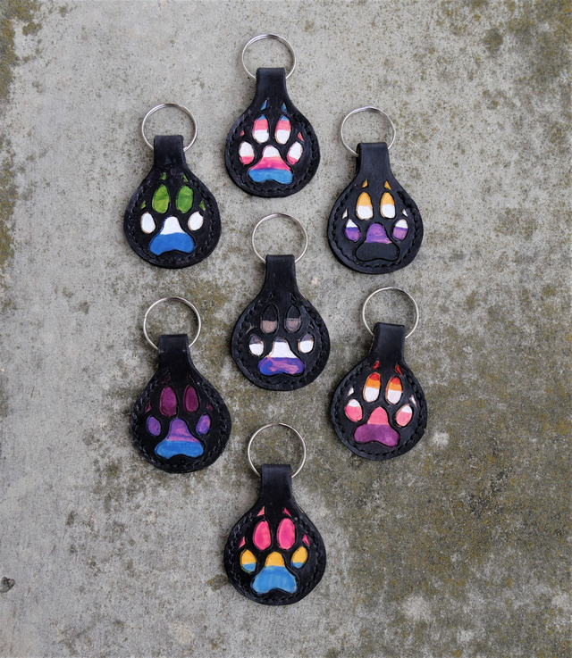 Porte clé Pattoune Chien LGBT+