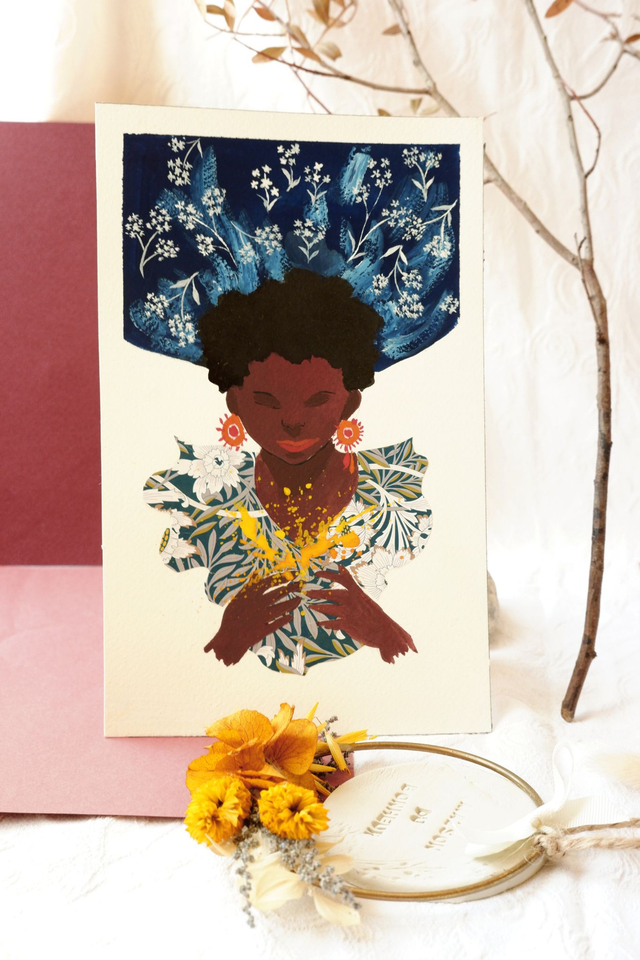 Illustration originale "Jardin secret"