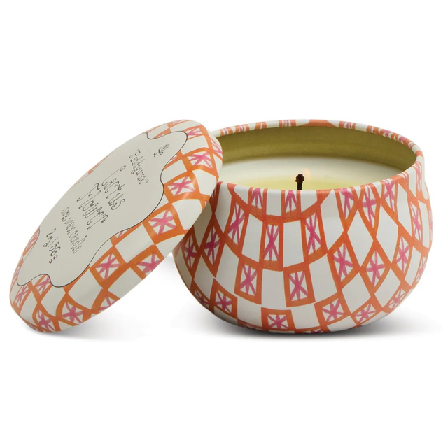 Printed tin candle 56gr CACTUS FLOWER