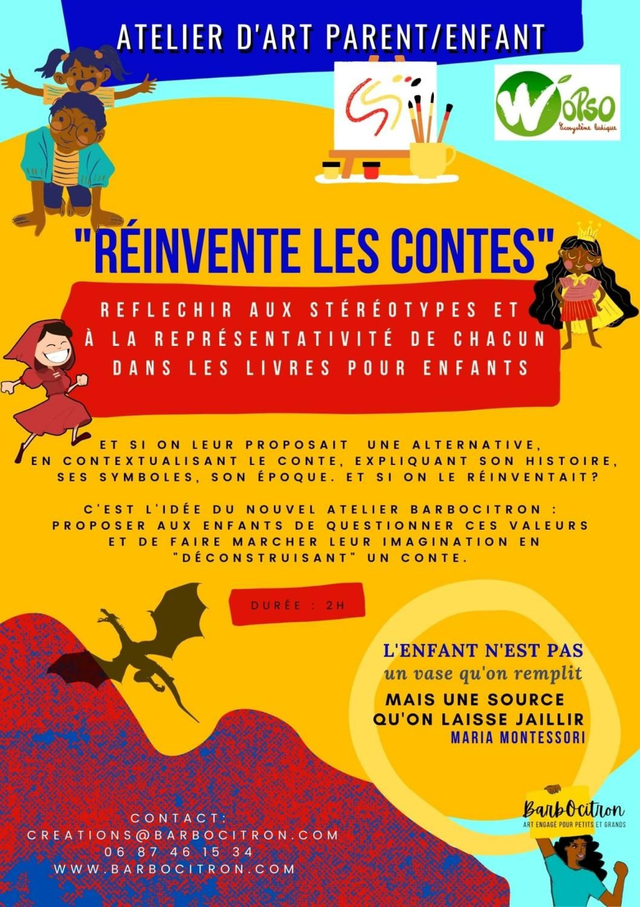 Atelier d'art enfant Réinvente les contes