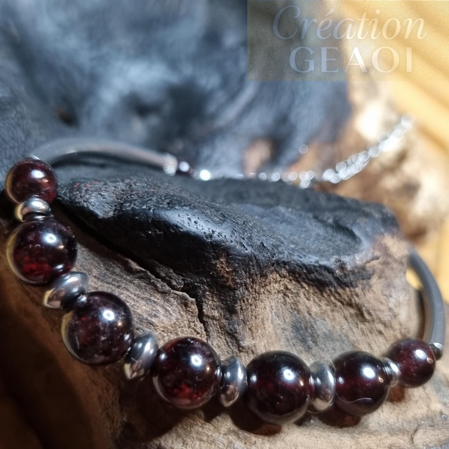 Jumelle Élégante Grenat