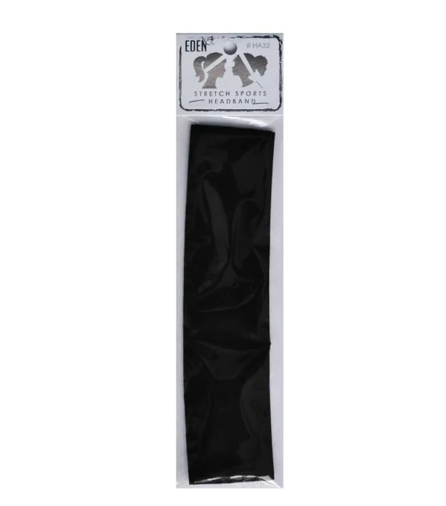 Eden: Stretch Sport Head Band - Black (HA32)