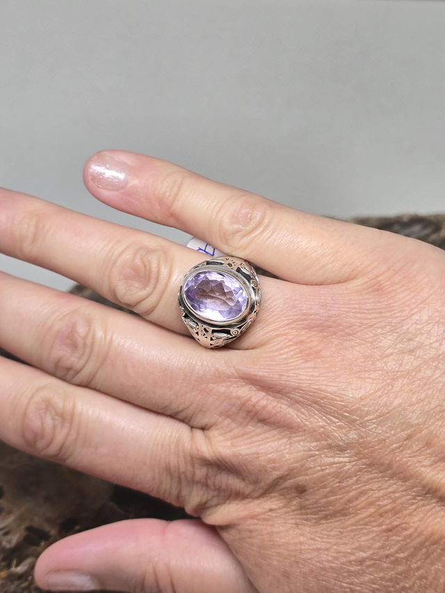 Bague Argent 925 et Améthyste 