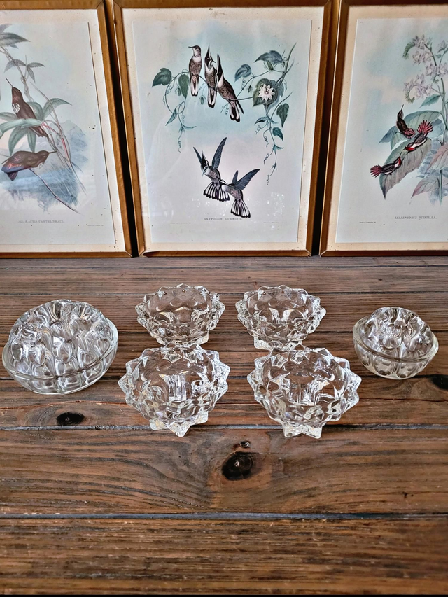 X Ensemble bougeoirs x4 et piques fleurs x2