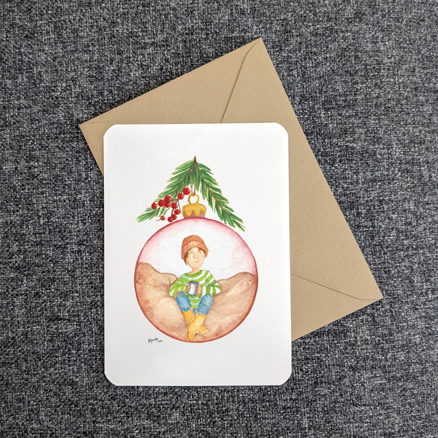 Wenskaart Cosy Christmas, incl envelop 