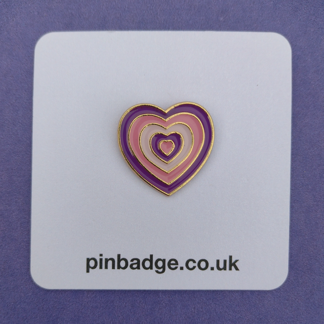 Pink and purple heart