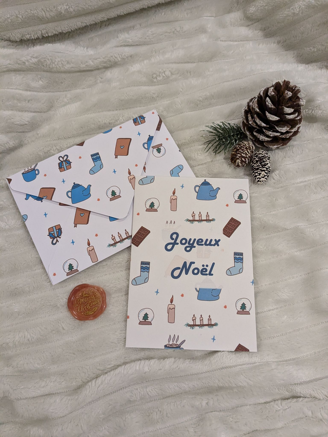 Carte de noël Cocooning