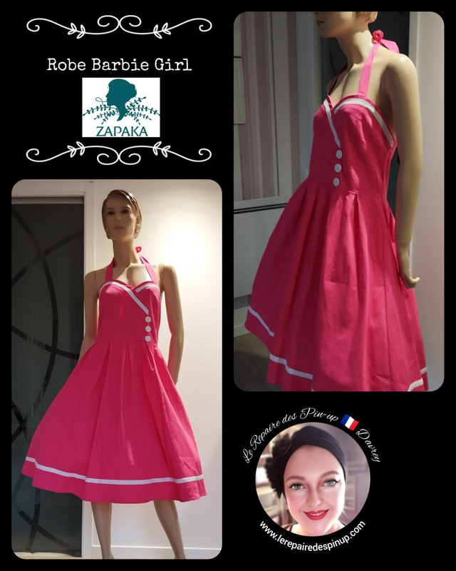 Robe Zapaka Dos-nu Barbie Girl T46