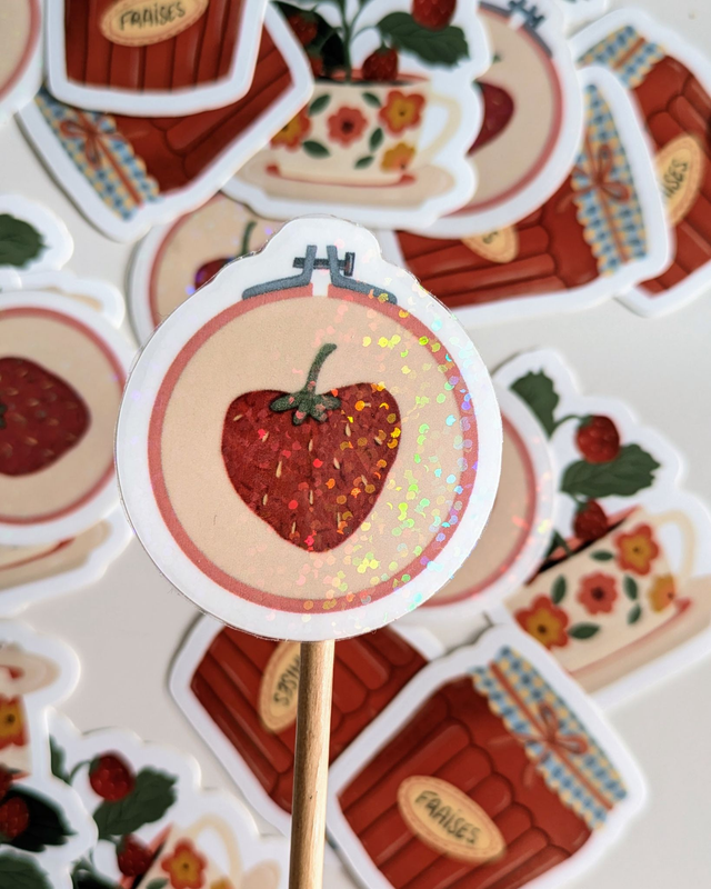 Stickers collection « Fraises des bois »
