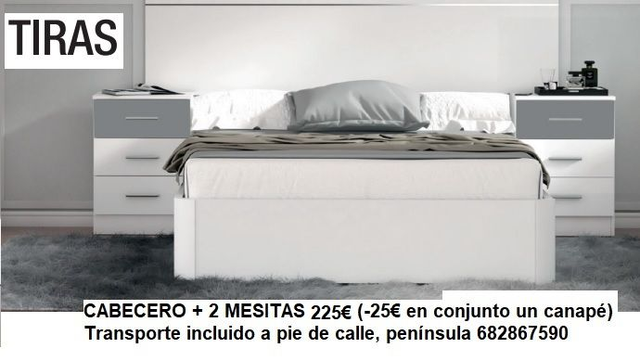 CABEZAL + 2 MESITAS ZAI IMPORTA