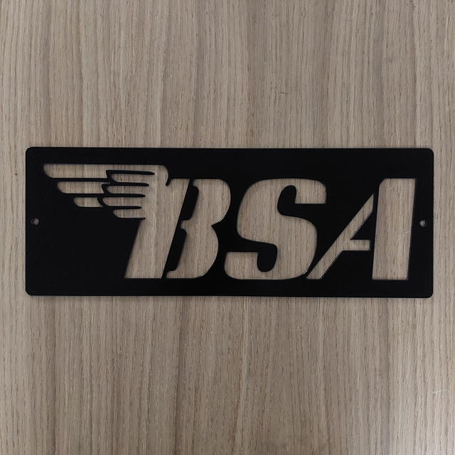 BSA Motorcycles Plaque