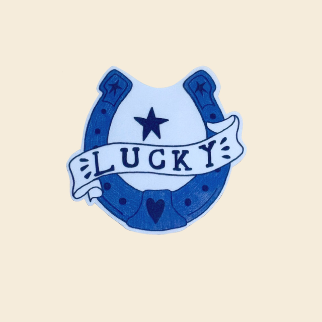 Lucky Horseshoe Sticker