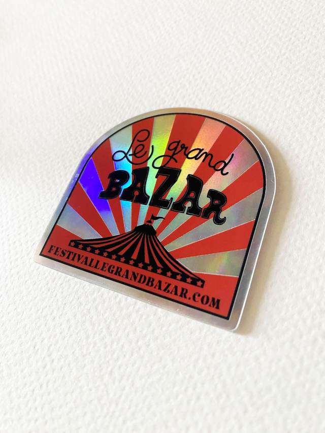 Sticker Holographique "Le Grand Bazar"  2€