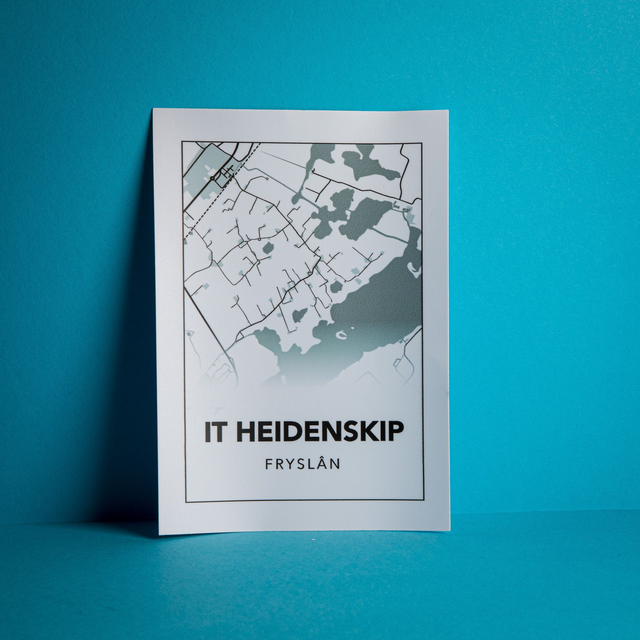 Plattegrondposter It Heidenskip