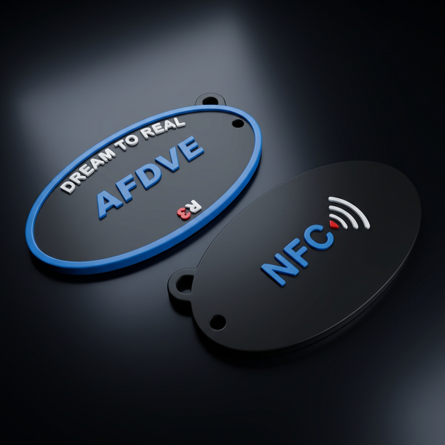 Porte-clé Ovale Personnalisé – Élégance et Technologie au Quotidien