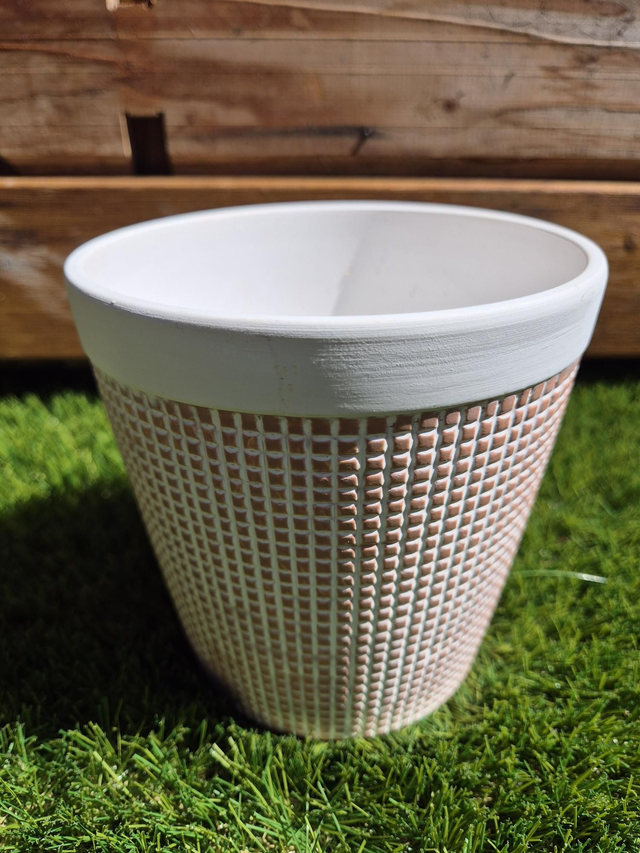 Cache pot diam 12,5cm hauteur 13,5cm