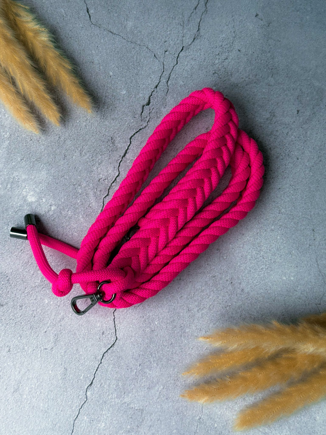 Bag Strap Braided (S) | neon pink | Polyester | Taschengurt