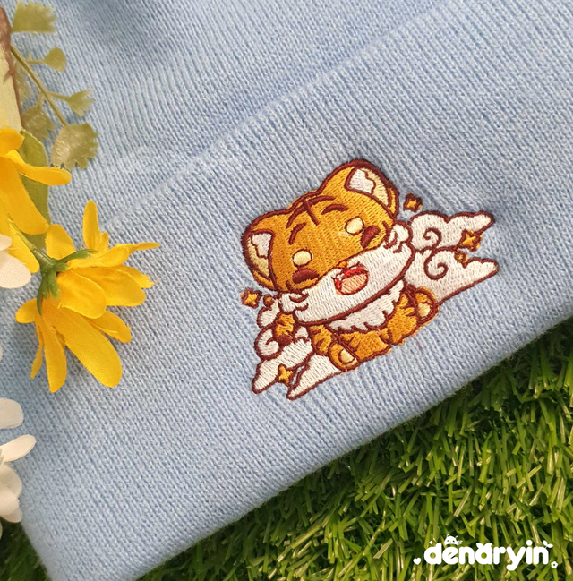 Blue Tiger Beanie / Kapa