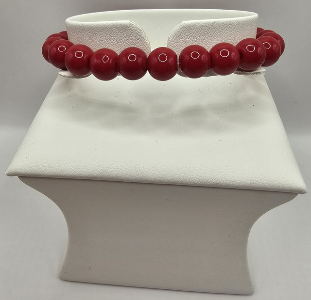 Ladies Red Coral Bracelet.