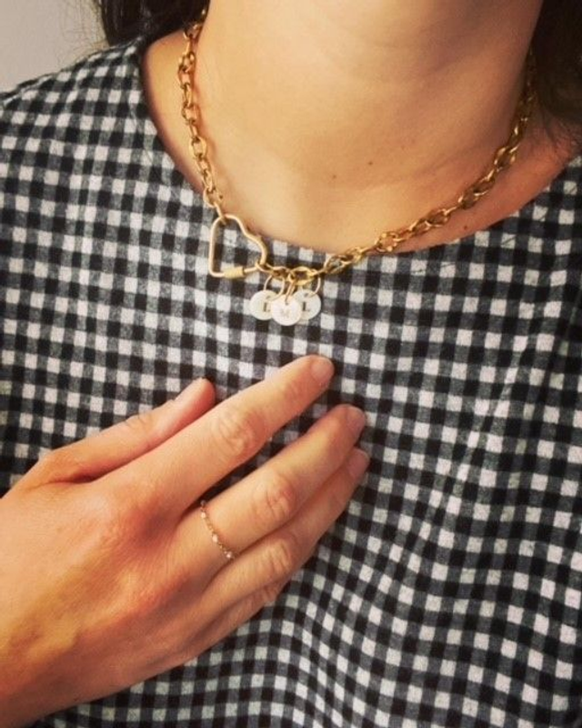 Collier Femme « Jeanne » 1 lettre