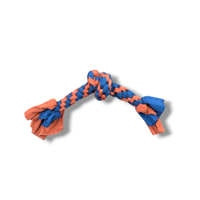 Hand-Braided Tug-of-War Knot Toy