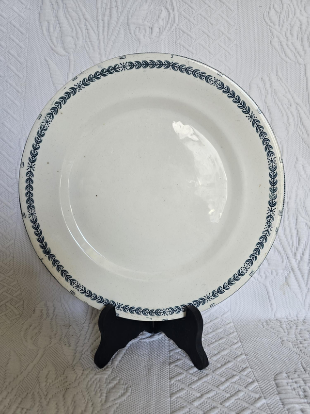 Plat rond terre de fer Salins 